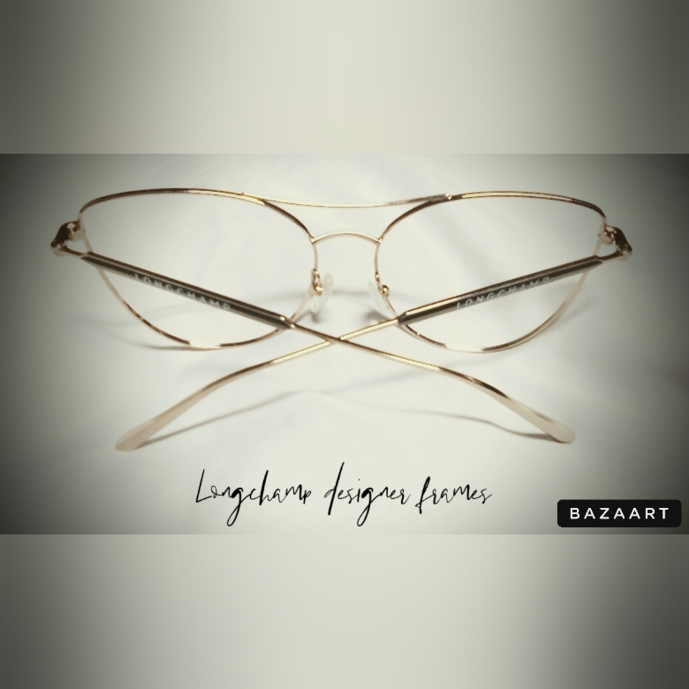 🤓 LONGCHAMP Designer Gold Wire Butterfly Frames 🦋
